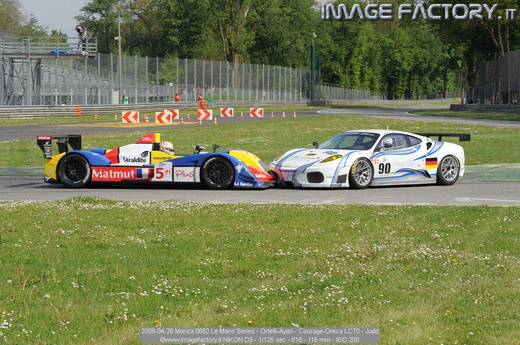 2008-04-26 Monza 0652 Le Mans Series - Ortelli-Ayari - Courage-Oreca LC70 - Judd